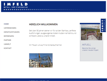 Tablet Screenshot of imfeld-stahlbau.ch